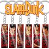 Cartoon SLAM DUNK Keychain Stainless Steel Pendant Anime Figure Painting Kaede Rukawa Sakuragi Hanamichi Keyring Key - Slam Dunk Store